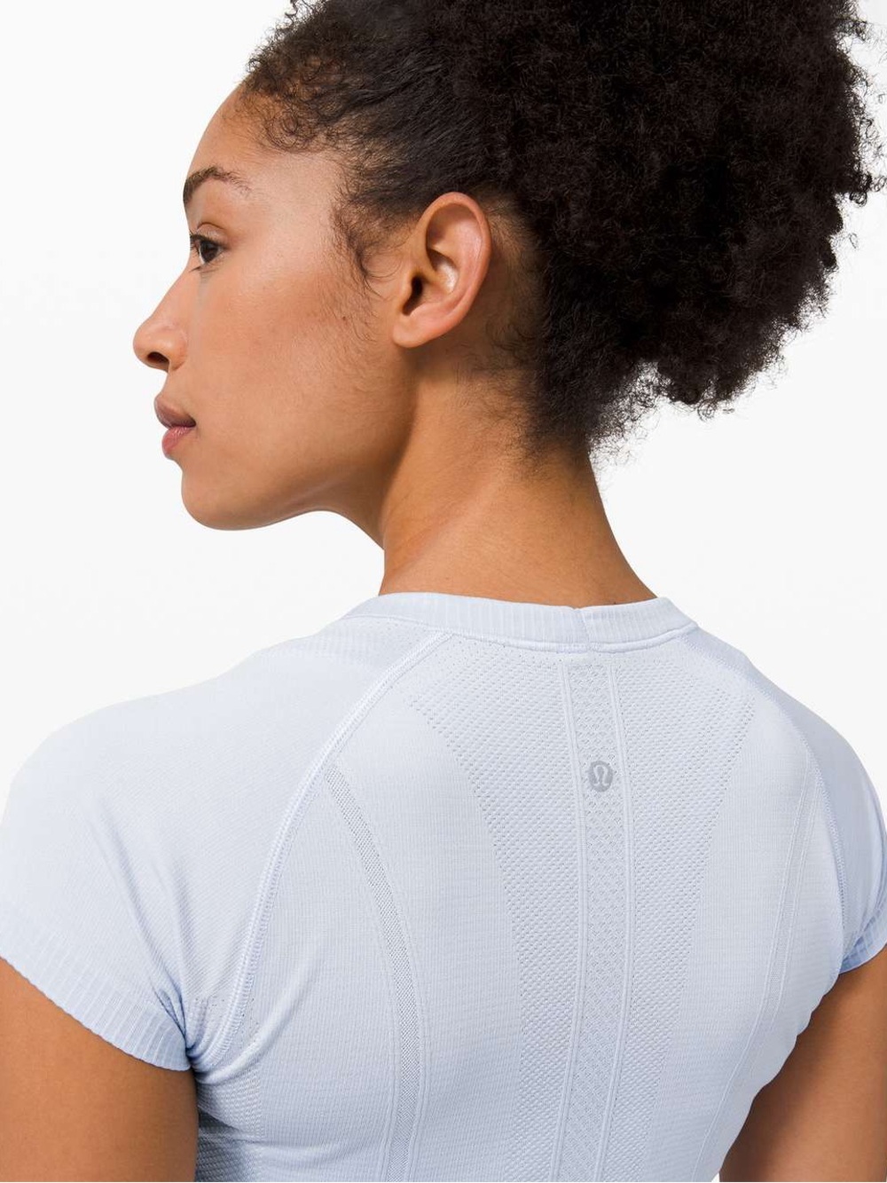 Lululemon Swiftly Tech Short Sleeve Crew Top Light Grey Size 6 Activewear - Picture 3 of 8